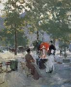 Konstantin Korovin Cafe of Paris oil